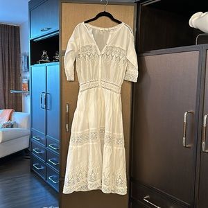 LoveShackFancy white eyelet dress